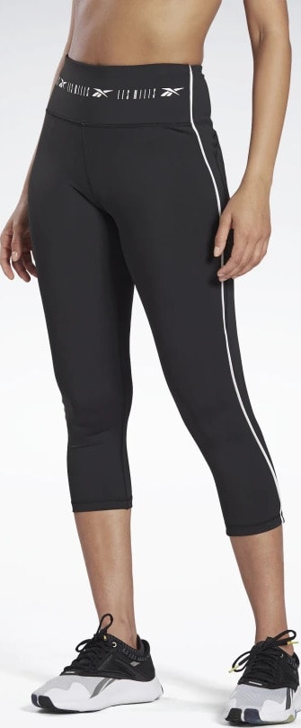 Reebok High-Rise ¾ Length Leggings worn front
