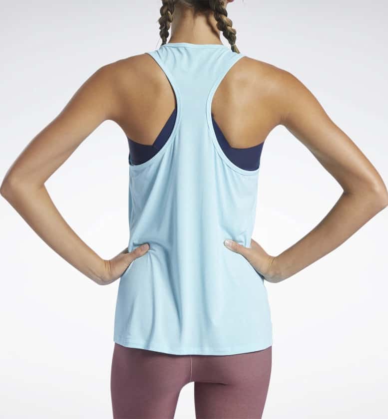 Reebok Les Mills Activchill Vent Tank Top back worn