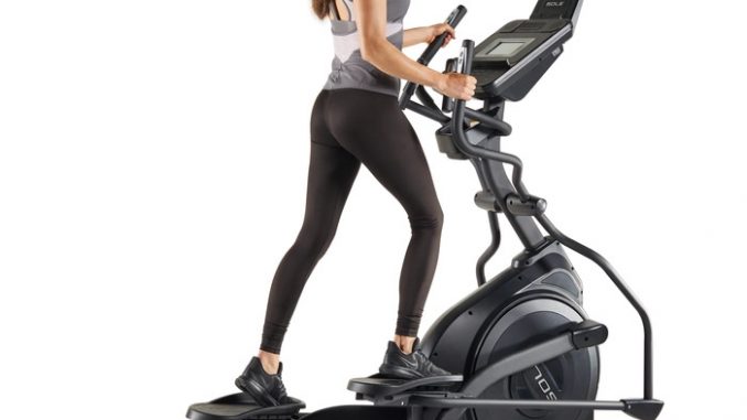 Sole Fitness E25 Ellipticals with a user 1