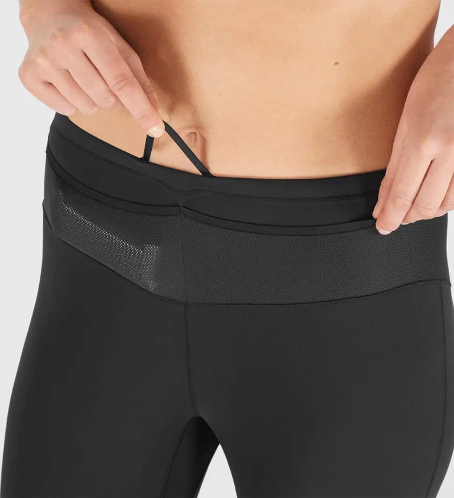 Salomon XA WARM Womens Tights front pocket