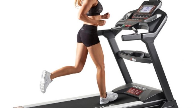 Sole Fitness Sole F80 Treadmill with an athlete 1