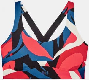 Under Armour Womens UA RUSH™ SmartForm Mid Printed Sports Bra full front