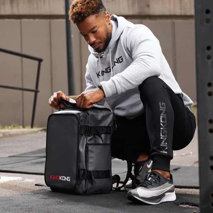 King Kong Apparel Zone 25 Backpack with an athlete 3