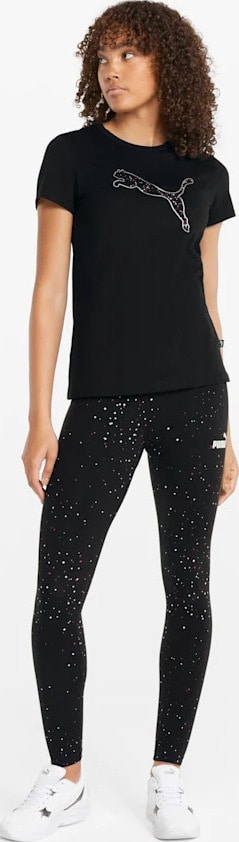 PUMA Power Womens Leggings Puma Black front worn