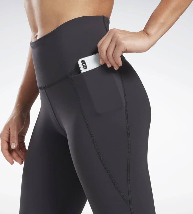 Reebok Lux High-Rise Leggings side pocket