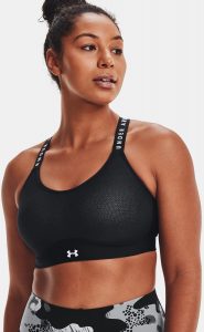 Under Armour Womens UA Infinity Mid Sports Bra worn front 3