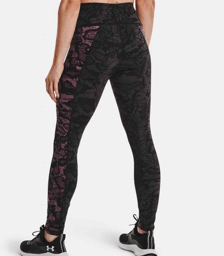 Under Armour Womens UA RUSH HeatGear No-Slip Waistband Full-Length Leggings worn back