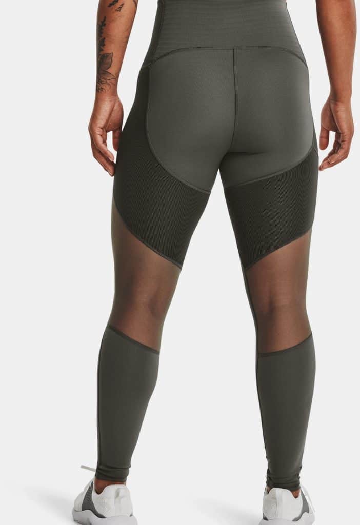Under Armour Womens UA RUSH HeatGear® No-Slip Waistband Full-Length Leggings worn back