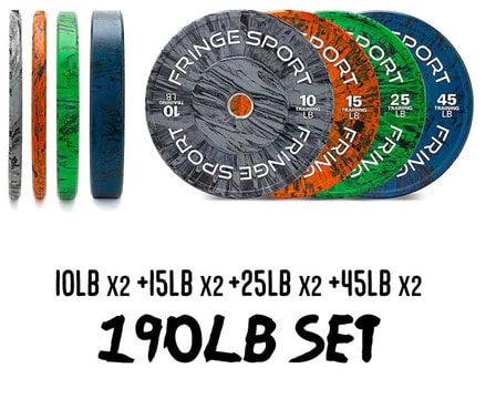Fringe Sport Savage Bumper Plate Sets 190lb set