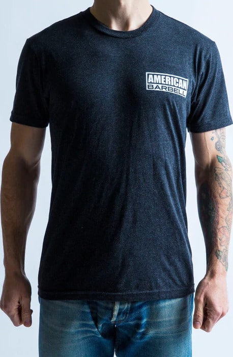 American Barbell Starter T-Shirt worn front