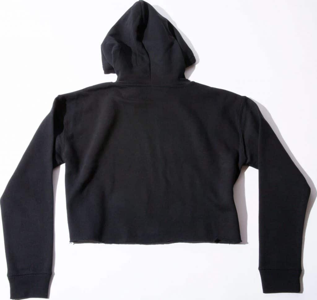American Barbell Womens Crop Hoodie back