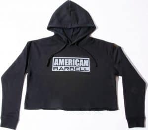 American Barbell Womens Crop Hoodie front