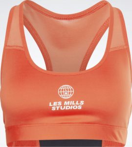 Reebok Les Mills Lux Racer Medium-Support Sports Bra full front
