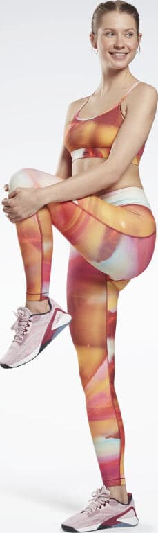 Reebok Lux Bold Leggings worn stretch