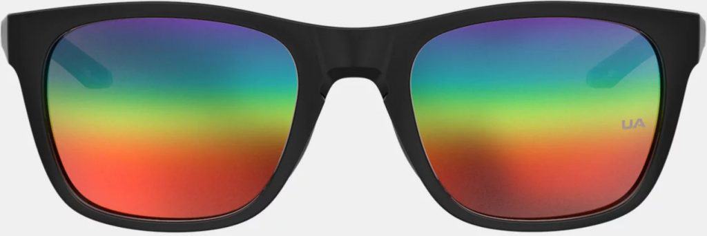 Under Armour Unisex UA Raid Mirror Pride Sunglasses full front