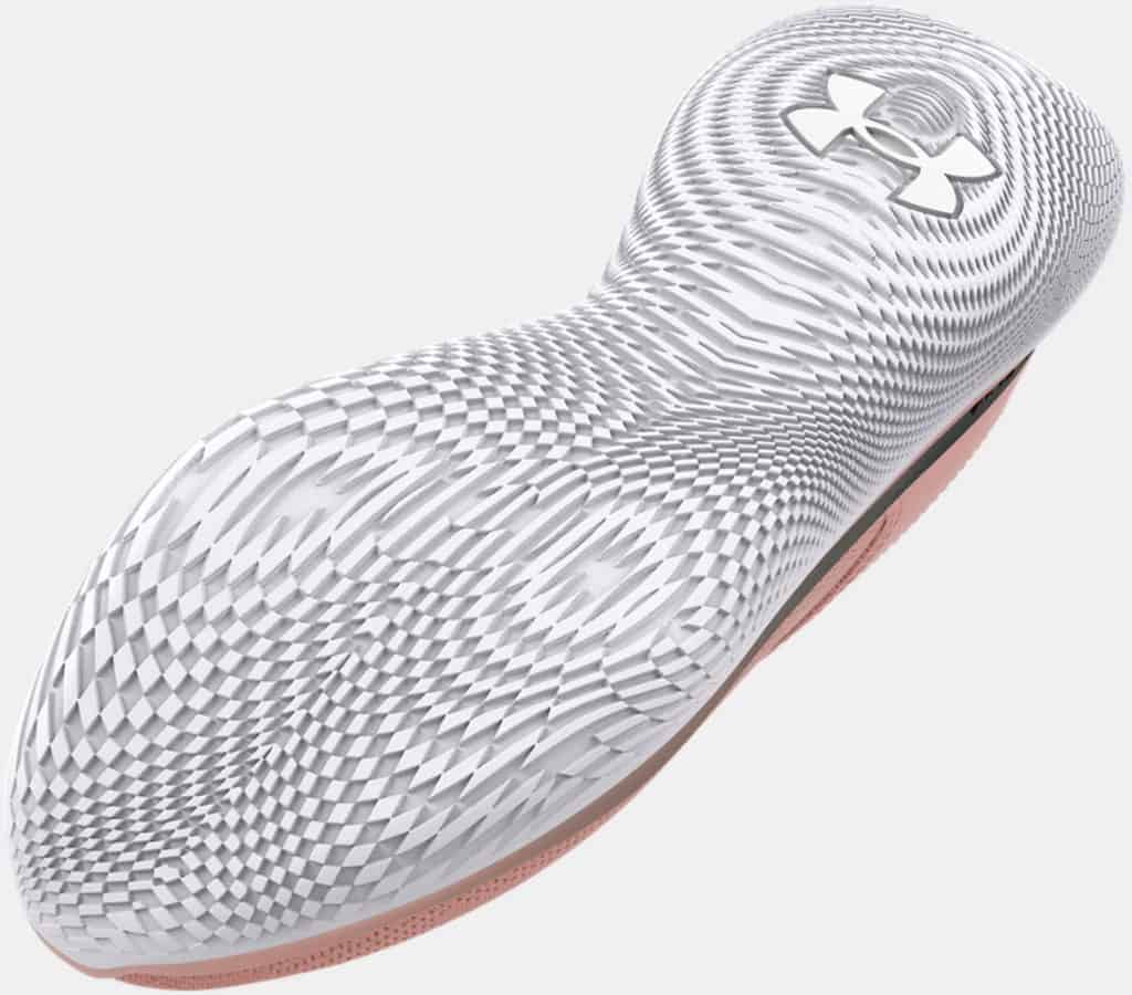 Under Armour Womens UA Flow Synchronicity Running Shoes retro pink jet grey outsole