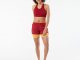 Womens KORSA Hypnotic Pocket Bra front worn