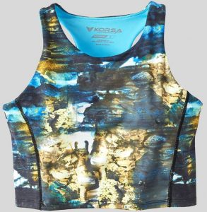 Womens KORSA Performer Crop Top Bra full front