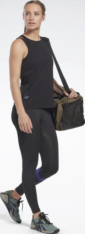 Reebok Les Mills ACTIVCHILL+DREAMBLEND Tank Top worn quarter