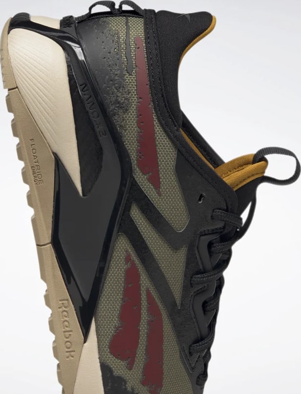 Reebok Jurassic World Nano X2 Adventure Mens Training Shoes side heel