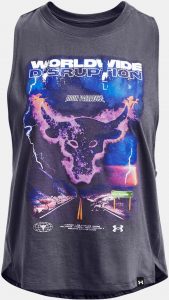 Under Armour Womens Project Rock Worldwide Tank full front
