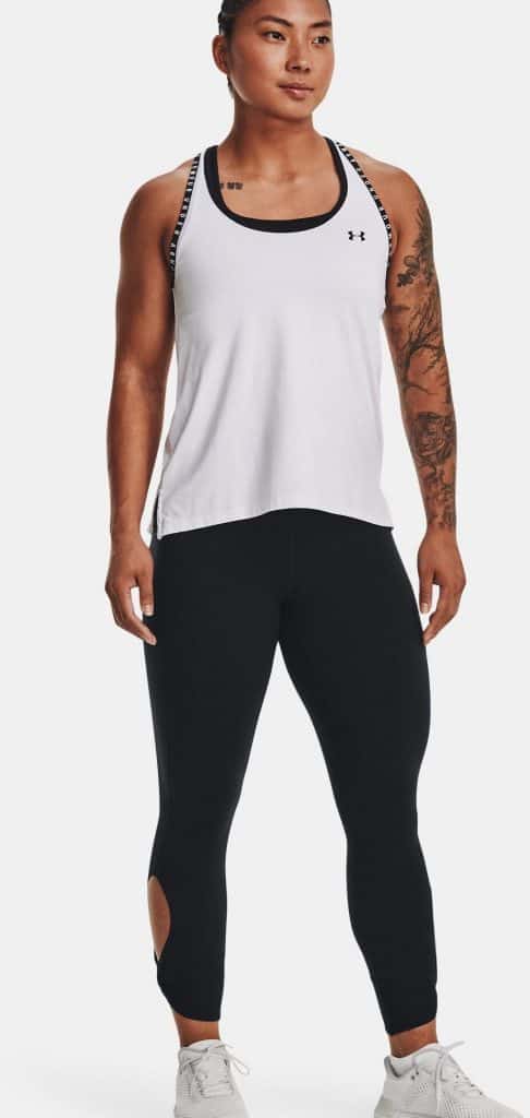Under Armour Womens UA Meridian Ankle Leggings front worn