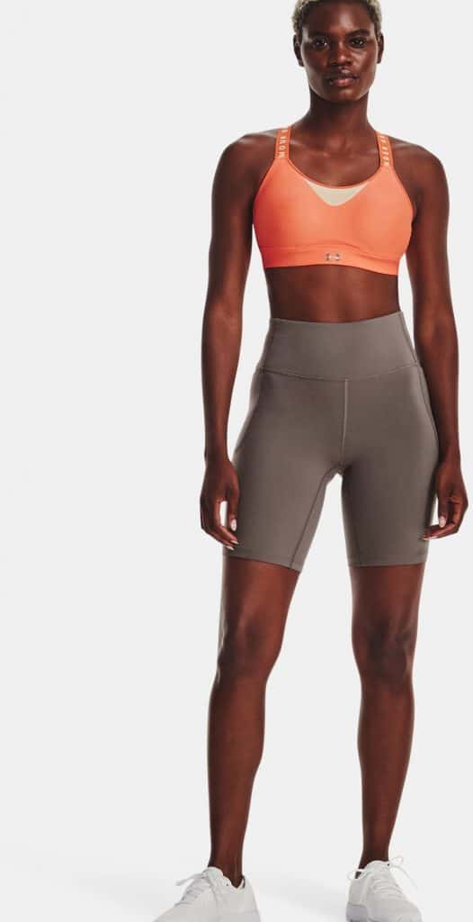 Under Armour Womens UA Meridian Bike Shorts front worn