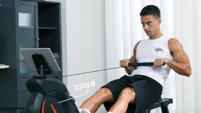 Yosuda Rowing Machine 100 with an athlete 2