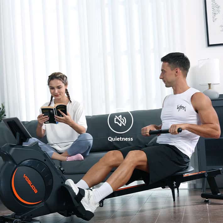 Yosuda Rowing Machine 100 with athletes