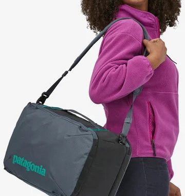 Patagonia Black Hole Mini MLC 26L worn by an athlete