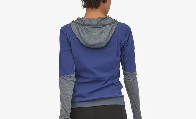 Patagonia Womens Airshed Pro Pullover worn back