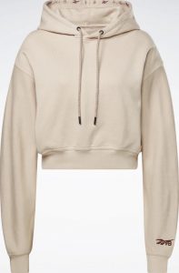 Reebok Victoria Beckham Crop Logo Hoodie full front
