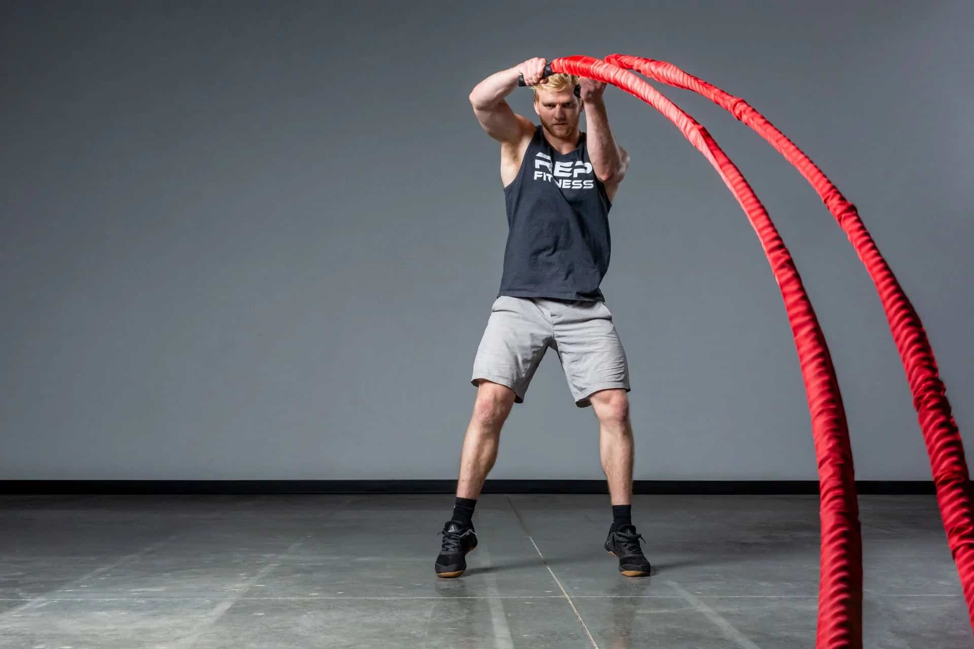 Sleeve Battle Rope with an athlete 2