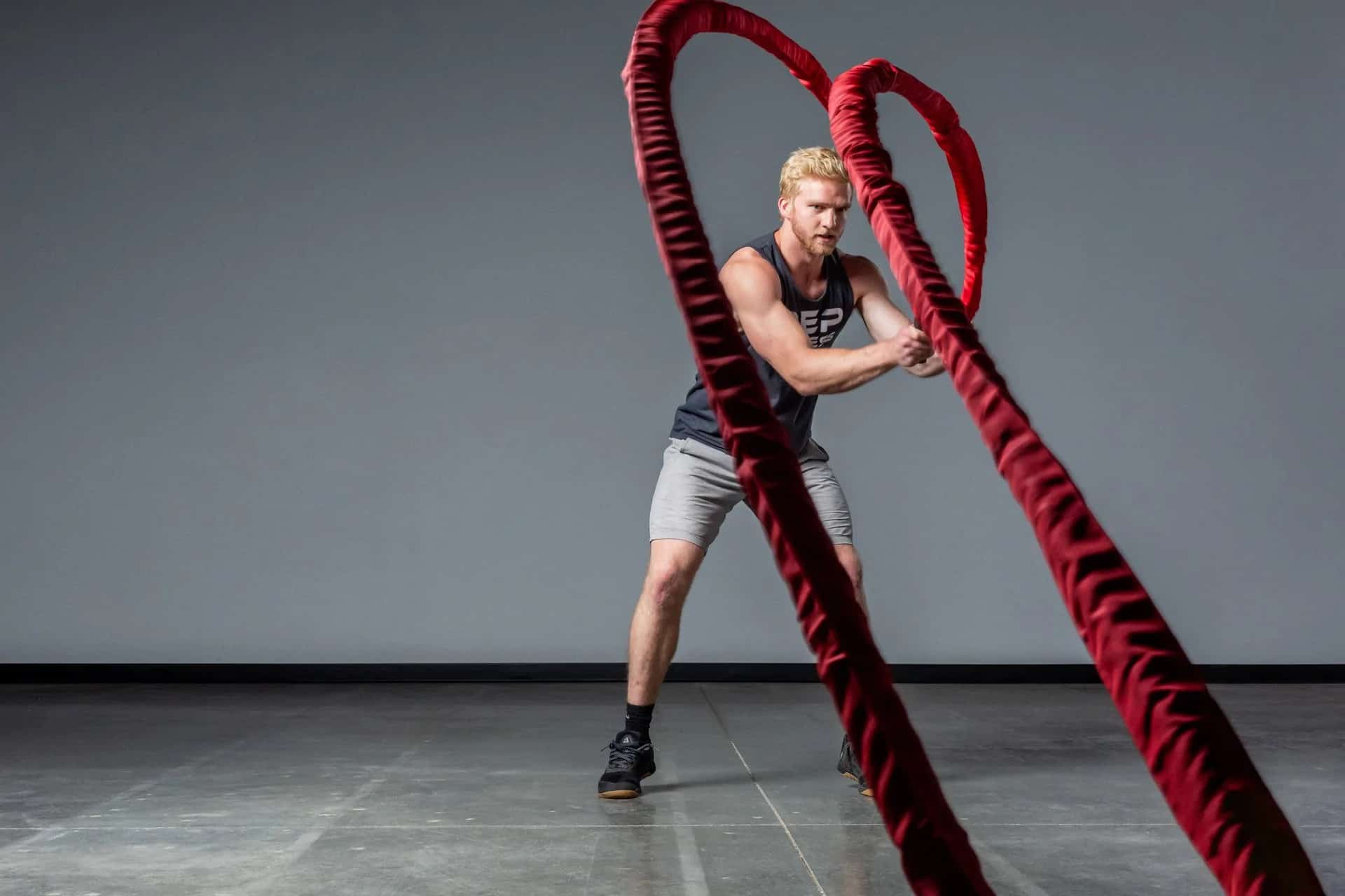 Sleeve Battle Rope with an athlete 3